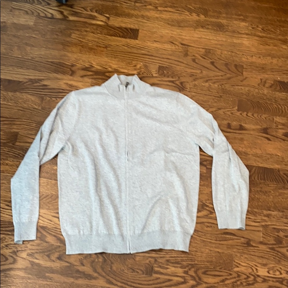 Brooks Brothers men’s light full zip sweater